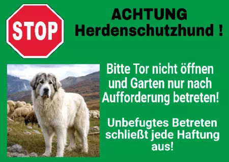 Hunde ACHTUNG Herdenschutzhund! Bild