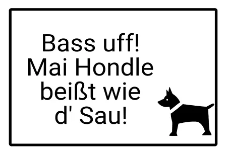 Hunde Bass uff! Bild