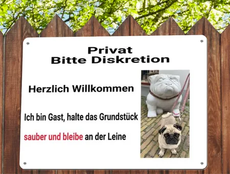 Hunde Bitte Diskretion Bild