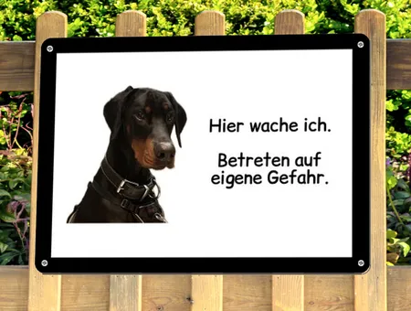 Hunde Hier wache ich Bild