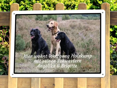 Hunde Hier wohnt ... Bild