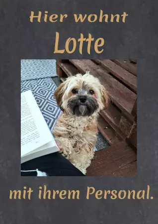 Hunde Hier wohnt Lotte Bild
