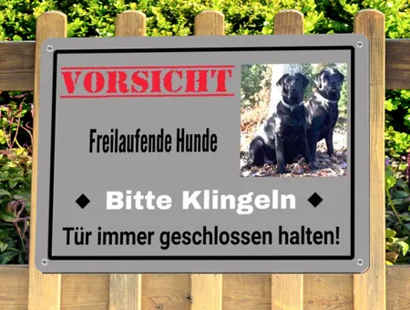 Hunde VORISCHT  - Bitte klingeln Bild