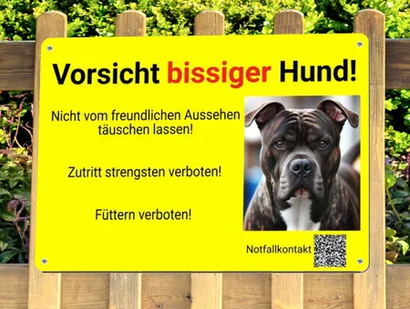 Hunde Vorsicht bissiger Hund Bild