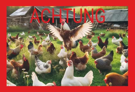 Tiere ACHTUNG HÜHNER Bild